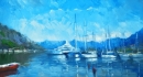 Картина «Яхти. Солнечный день», художник ДИ, 0 грн.
