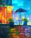 Картина «Вечірнє кафе», художник Сулківська Уляна, 0 грн.