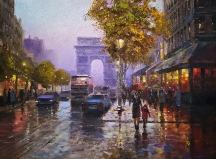Картина Вечерний Париж