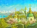 Картина «Лавра весной», художник КЮК, 0 грн.