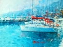 Картина «Яхты. Италия», художник Петровский Виталий, 0 грн.
