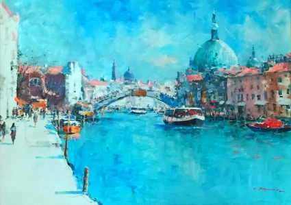 Картина Венеция. Вид на Санта Крос