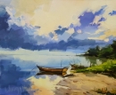 Картина «Озеро», художник ЛИ, 0 грн.
