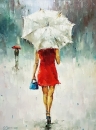 Картина «Lady in red (3)», художник Самчук Ольга, 0 грн.