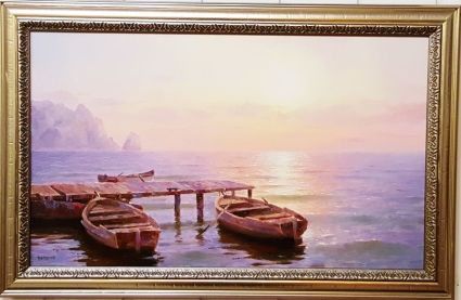 Картина Лодки на рассвете