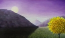 Картина «Рассвет с желтым деревом», художник Жук Ганна, 0 грн.
