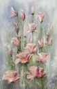 Картина «Нежные розы», художник КА, 0 грн.