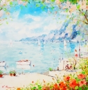 Картина «Весна на море», художник ПВИ, 0 грн.