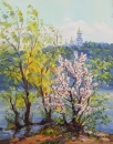 Картина «Дыхание весны. Гидропарк», художник Кутилов Ю.К., 4000 грн.