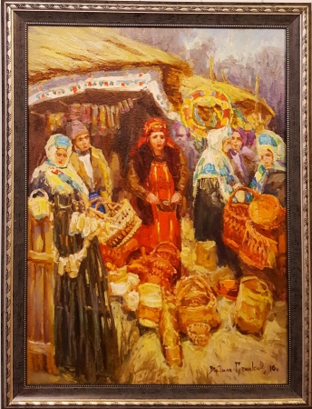 Картина Масленица. 19 век.