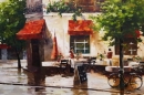 Картина «Прованс. Утреннее кафе», художник КО, 0 грн.