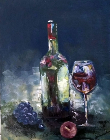 Картина Бокал вина