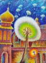 Картина «Дерево-одуванчик», художник Витановская Раиса, 3000 грн.