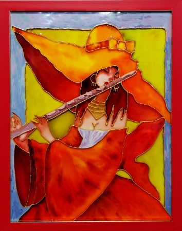 Картина Девушка с флейтой