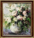 Картина «Кремові троянди», художник Безсмертна Оксана, 0 грн.