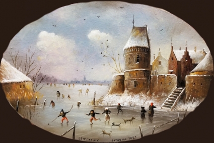 Картина Зимний голландский сюжет