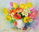 Картина «Тюльпаны», художник Лафета Надежда, 0 грн.
