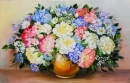 Картина «Півонії та польові квіти», художник Мельник Світлана, 0 грн.