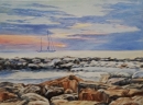 Картина «Вечірній морський пейзаж», художник Боровик Оксана, 3500 грн.