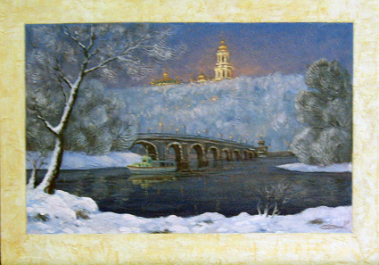 Картина Лавра зимой