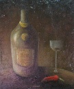 Картина «Натюрморт с бутылкой», художник Литовка Д., 0 грн.