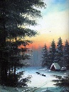 Картина «Зима», художник Коковкин, 0 грн.