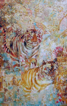 Картина Два тигра