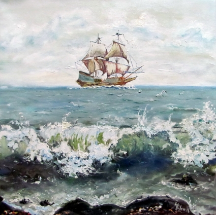 Картина Регата на море