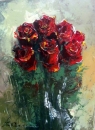 Картина «Красные розы», художник Корецкий Вячеслав, 0 грн.