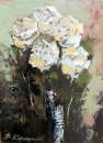 Картина «Розы белые», художник Корецкий Вячеслав, 0 грн.