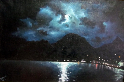 Картина Гурзуф ночью