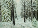 Картина «Зимнеий лес», художник Сорокина, 0 грн.