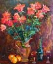 Картина «Натюрморт с розами», художник Кутилов Каземир, 0 грн.