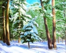 Картина «Зимний лес», художник Шарко Павел, 0 грн.