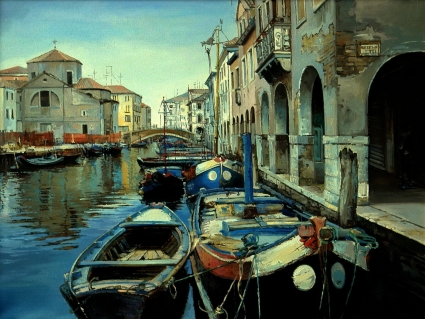 Картина Венеция весной
