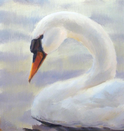 Картина Лебедь