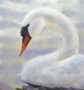 Картина «Лебедь», художник Гузенко Павел, 0 грн.