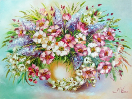 Картина Букет полевых цветов