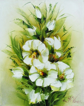 Картина Белые цветы
