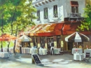 Картина «Парижское кафе», художник Куришко Олег, 0 грн.