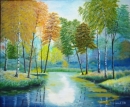 Картина «лесное озеро», художник Сизонюк Евгенй Васил, 0 грн.
