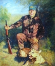 Картина «Портрет охотника», художник Олейников Дмитрий, 4000 грн.
