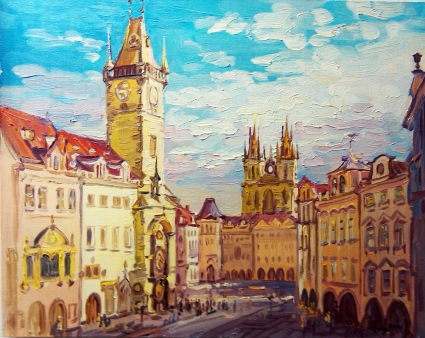 Картина Прага. Центр.