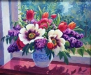 Картина «Букет с тюльпанами», художник Бойко Олег, 0 грн.