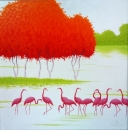 Картина «Фламинго», художник Лавров Олег, 0 грн.