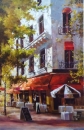 Картина «Кафе в Париже», художник Куришко Олег, 0 грн.