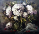 Картина «Букет с вишнями», художник Безсмертна Оксана, 0 грн.