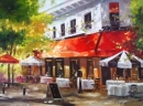Картина «Париж. Кафе», художник Куришко Олег, 0 грн.