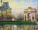 Картина «Вечерний Париж», художник Кутилов Каземир, 0 грн.