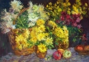 Картина «Хризантемы», художник Кутилов Каземир, 0 грн.